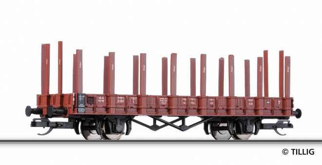 2 axle Flat car<br /><a href='images/pictures/Tillig/14658_HM.jpg' target='_blank'>Full size image</a>